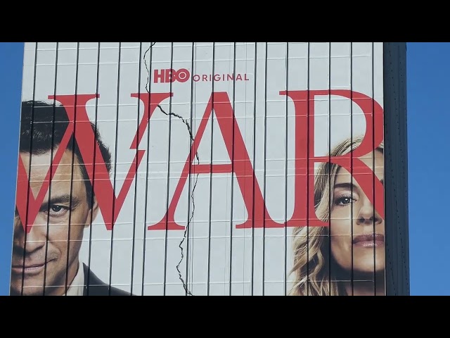 War HBO Billboard Dominic West Sienna Miller Sunset Blvd Los Angeles California October 4, 2026
