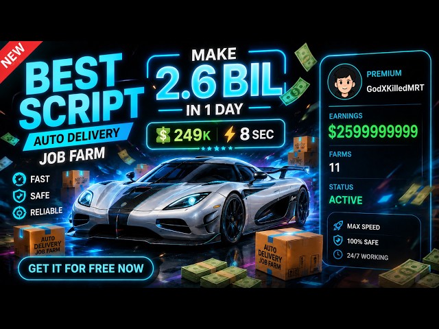 Driving Empire Auto Delivery Script (make 249k per 8 sec) pc+ mobile