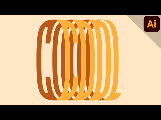 Create 3D Text in Adobe Illustrator | Extrude & Bevel 3D Text Effect Tutorial