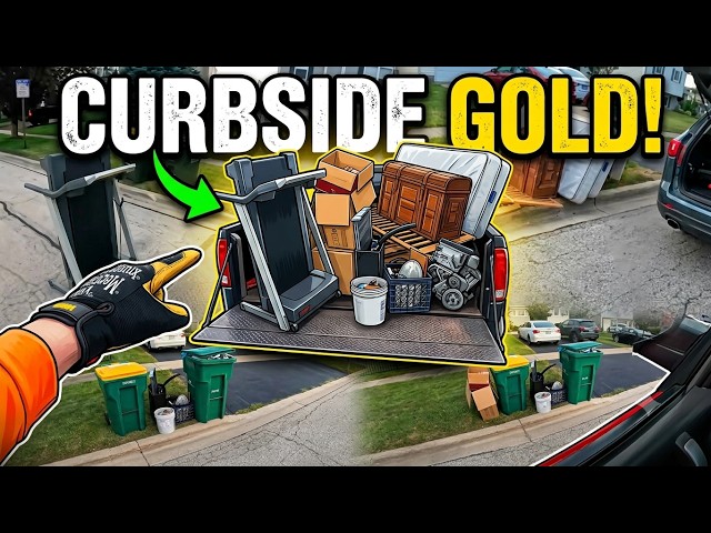 Rich Neighborhood Trash Day: Curb Shopping Goldmine