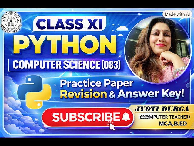 Class 11 CS Practice Paper | Complete Revision | Important Questions | CBSE 2026-27