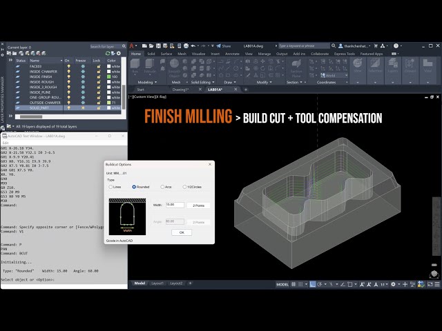 LAB07 - FINISH MILLING - BUILD CUT and TOOL COMPENSATION