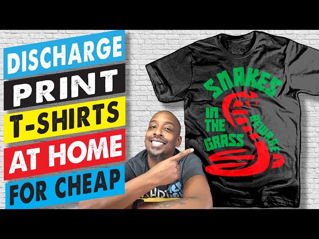 How To Discharge Print T-shirts At Home With Bleach No Equipment