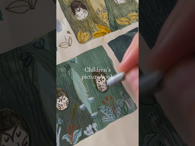 A color storyboard and dummy book for 'The Moonlit Guardians' 📕✨🦉 #childrensbookillustration