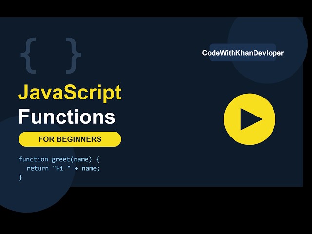 JavaScript Functions Explained | Create & Call Functions | Beginner Tutorial 🚀