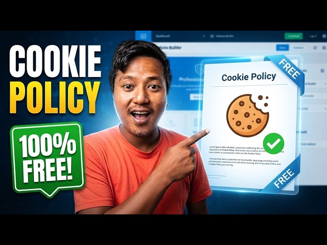 How to Create a Cookie Policy Page for FREE | Easy Cookie Policy Generator Tutorial