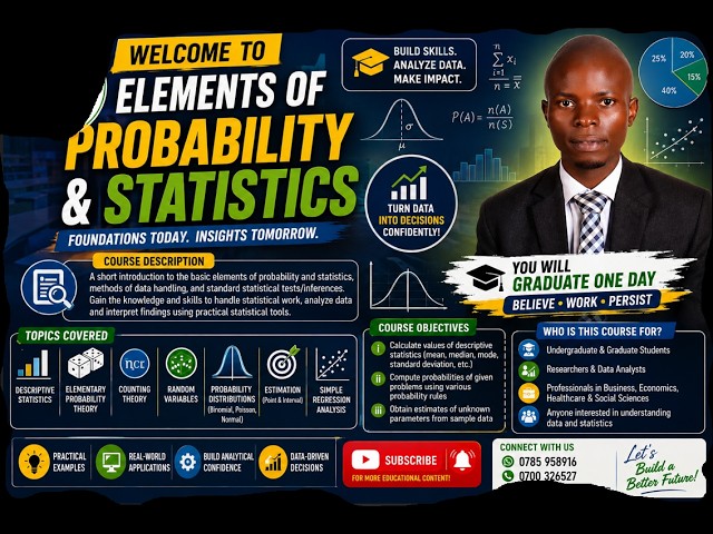 Introduction | Elements of probability and statistics