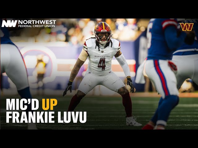 Uce! Frankie Luvu Mic'd Up for Week 15. vs the New York Giants | Washington Commanders | NFL