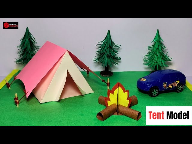 DIY Tent Model for School Project/ Types Of House Model For School Projects