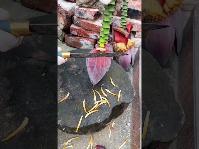 🍌🔪 Banana Inflorescence Processing and Trimming Workflow