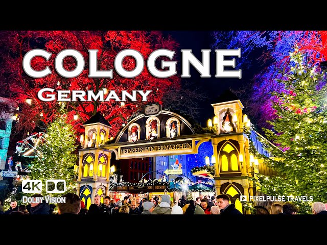 Cologne, Germany 🇩🇪 Christmas Market - Weihnachtsmarkt Köln 🎄 2023 4k Walking Tour in Weihnachtmarkt