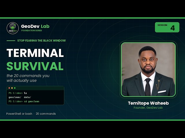 The Terminal Explained for GIS Analyst | Terminal Survival