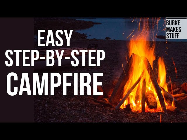 How to build a campfire. Back yard fire pit!
