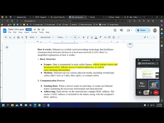 CSE321 Computer Networks 64_A Datalink Layer 2025 03 22 12 24 23