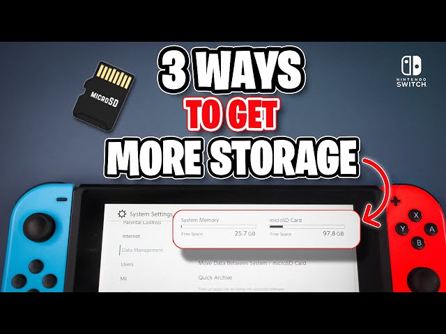 3 Easy Ways to Get More Storage on Nintendo Switch (FAST Memory Upgrade Guide!)