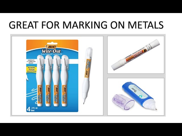 Markers needed to mark on small or large pipes for identification