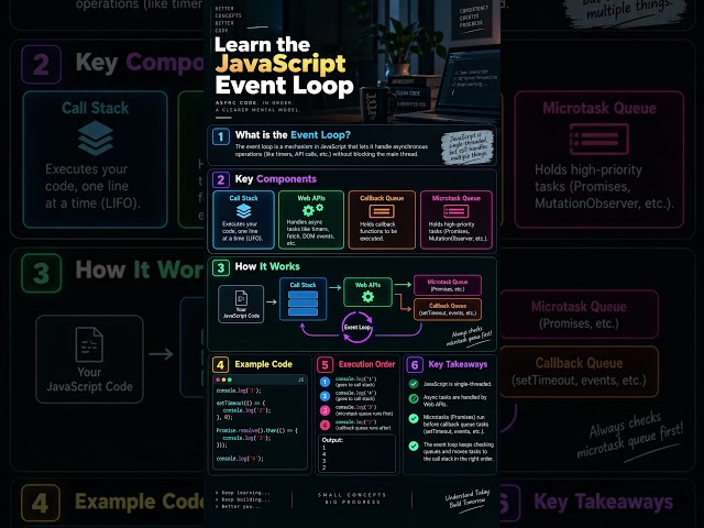 Javascript Event Loops #coding #tutorial #javascript #webdevelopment #frontend