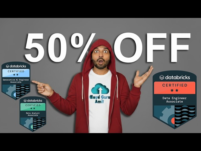 50% OFF Databricks Certification Exam Voucher ALL Exams