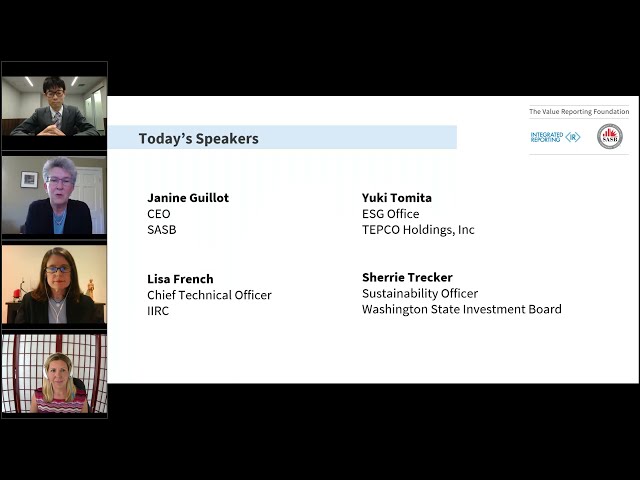 The Value Reporting Foundation: Tools to Communicate Long Term Value Creation (28 April 2021)