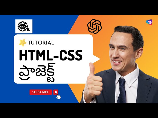 Create an HTML CSS Project - ChatGPT Tutorial for Web Development