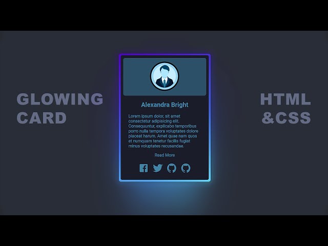 Glowing Card - CSS Animated Glowing Effect [Only CSS]