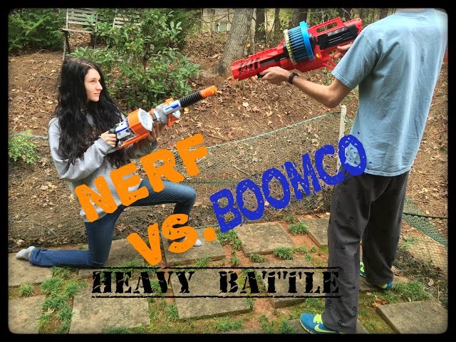 Nerf Rhino-Fire Vs. BoomCo Colossal Blitz (HEAVY CLASS WARFARE)