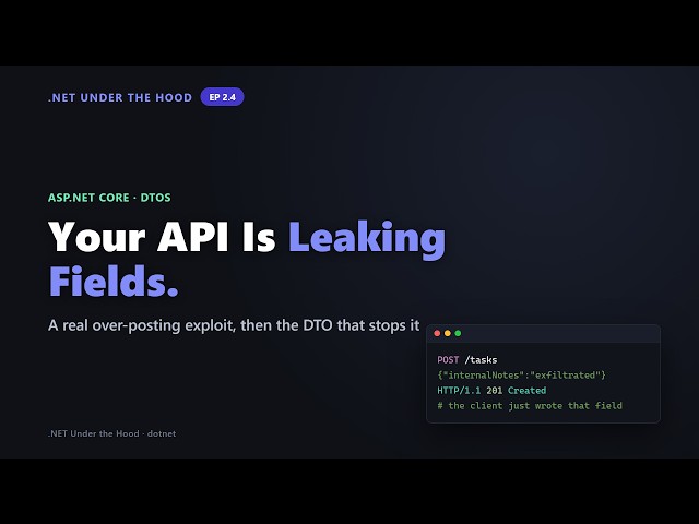 Your API Is Leaking Fields: DTOs, Validation & OpenAPI