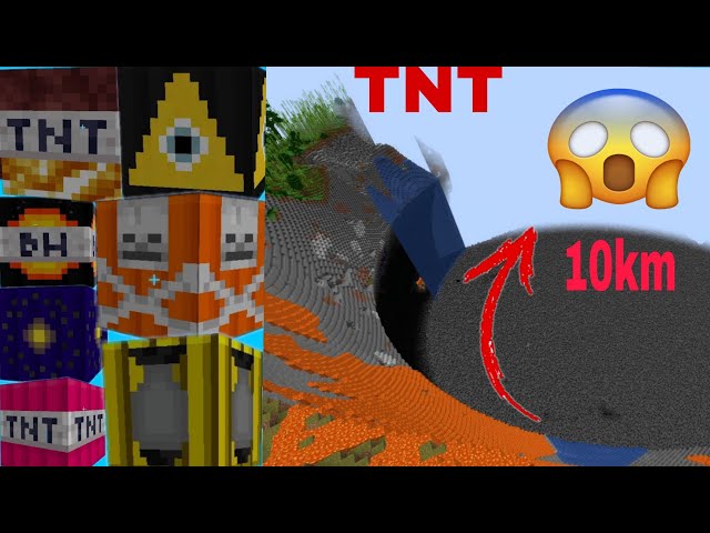 Exploding Best greatest Nuclears TNT Minecraft 🤯😱. 