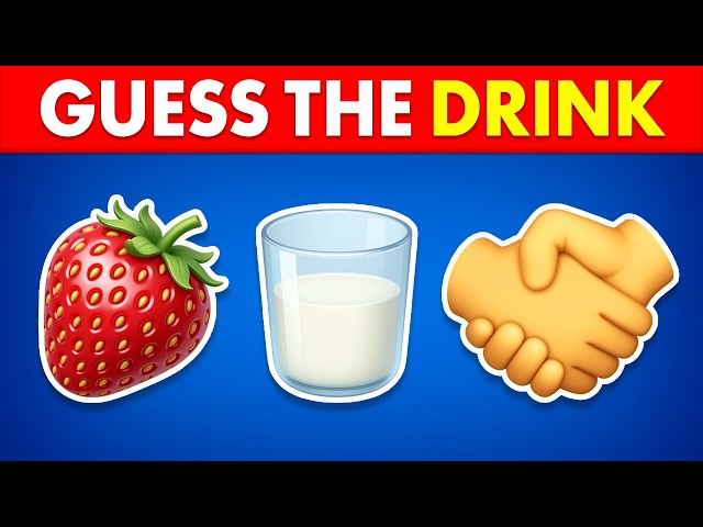 Guess The Drink By Emoji 🥤🍹 Drink Emoji Quiz | Quiz Blitz