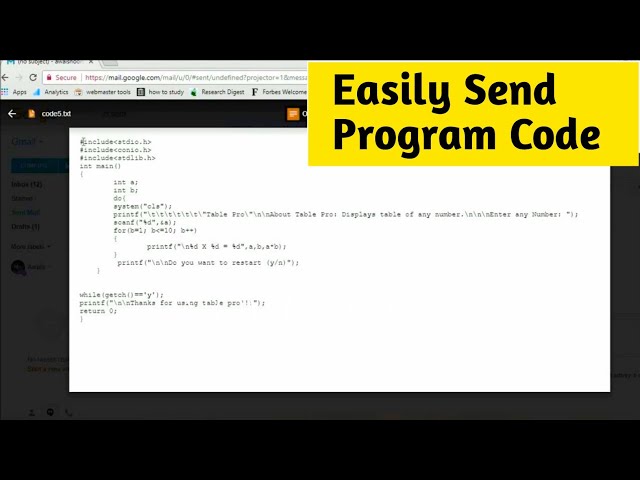 How to Send/Email Source Code of a Program