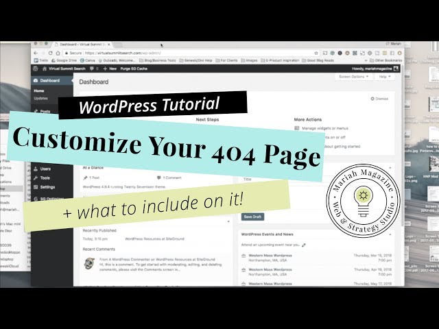 How to Edit Your 404 Page in WordPress + what to include!