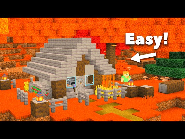 Starter Poplar Wood House🍁🍂✨ | Tutorial | Minecraft 