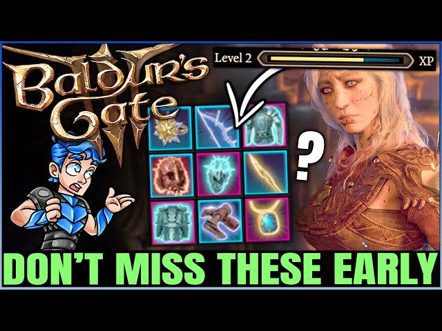 Baldur's Gate 3 - 10 INCREDIBLE Early Magic Items, Weapons & Armor - Best Gear Location Guide!