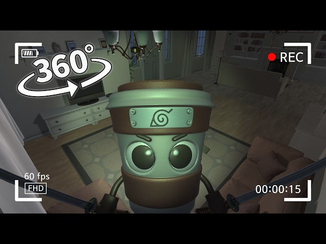 Cappuccino Assassino in house! CCTV Film 360° VR