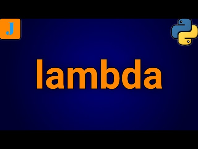 Python Lambda Functions