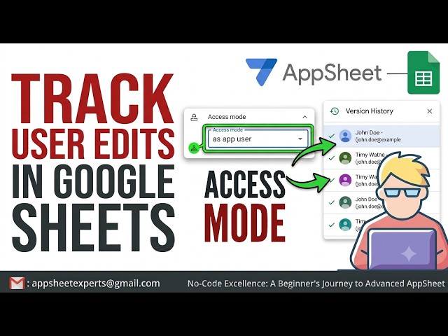 AppSheet Access Mode Explained: "As App Creator" vs "As App User" | #appsheet #googlesheets #google