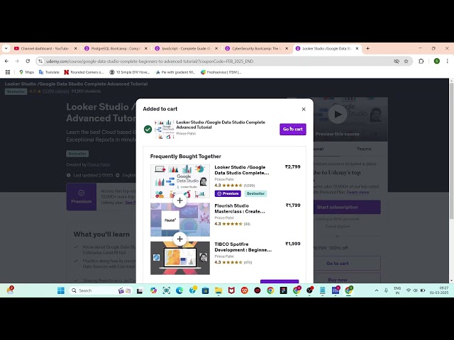 Providing Free Udemy Course - Looker Studio /Google Data Studio Complete Advanced Tutorial