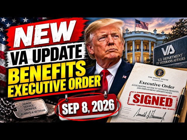 Trump Signs NEW VA Benefits Executive Order - Here’s What Changes