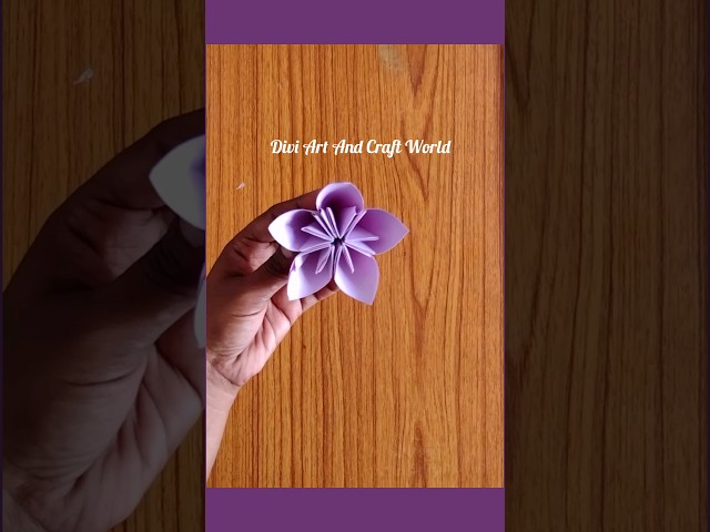 How to make paper Flower 🌺 | Beautiful paper flower #shorts #paperflower