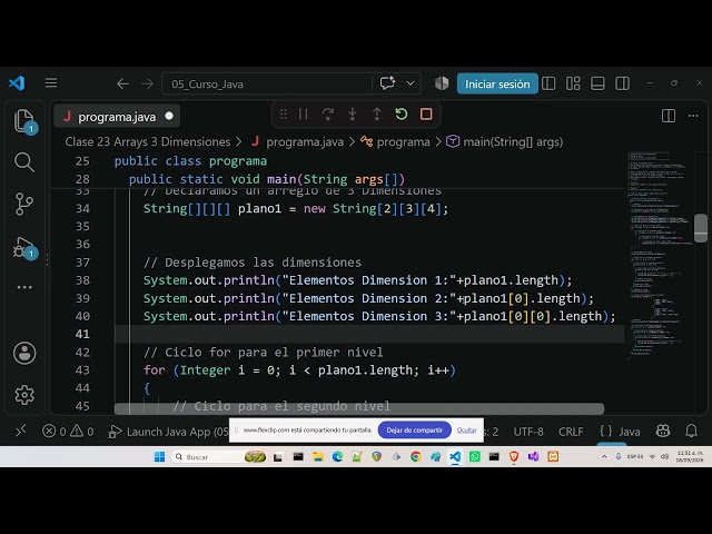Curso de Java Clase 23 Arreglos de 3 Dimensiones | Escuela Libre de Programación