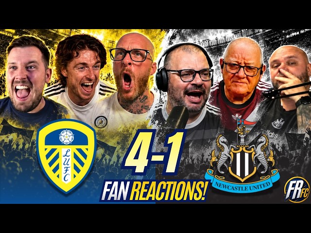 Leeds United & Newcastle Fans MIXED Reactions to Leeds 4-1 Newcastle | Premier League