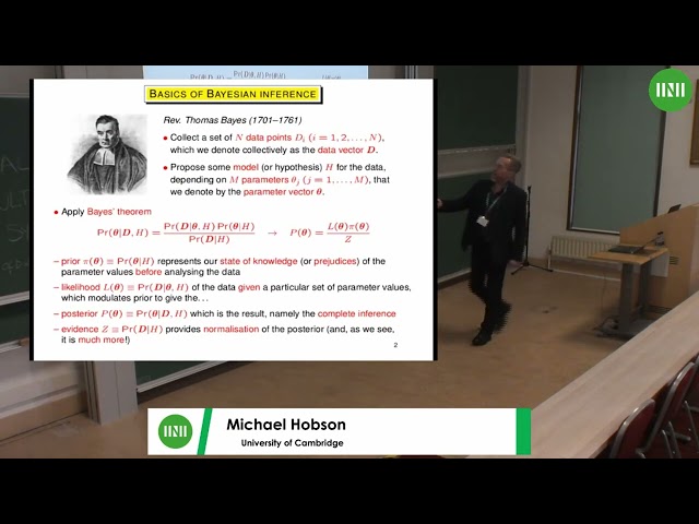 Prof. Michael Hobson | Bayesian methods in cosmology