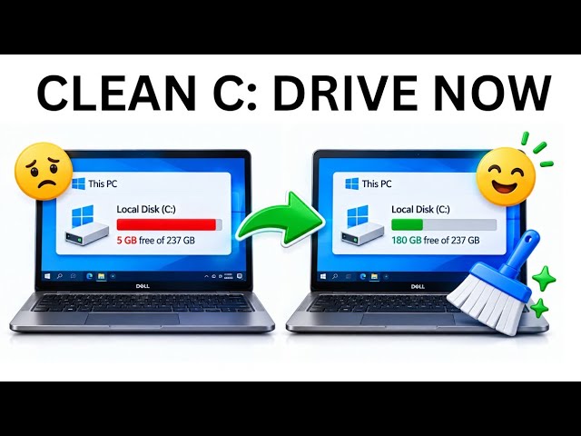 How To Clean C Drive In Windows 10 Without Formatting (Free Up Huge Space) 💾