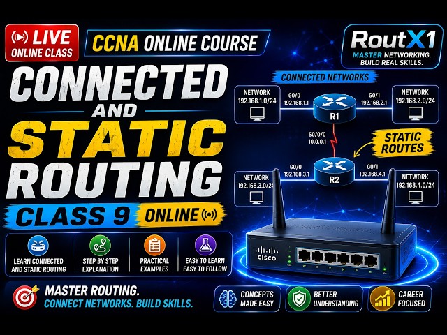Connected And Static Routing Class Online 9