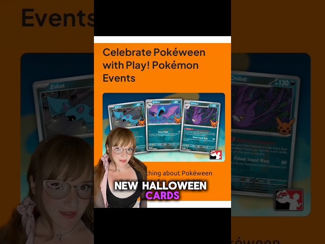 New Halloween Pokemon Cards Promo Pokeween Events in October