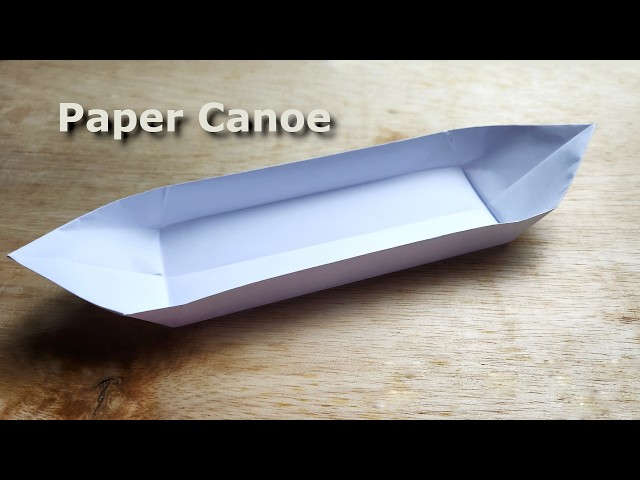 How to Make a Paper Canoe with 1 A4 Paper | Easy Origami Canoe