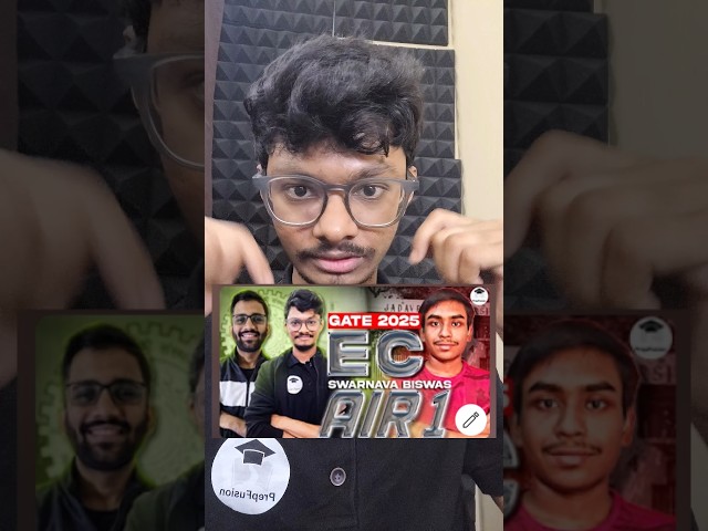 AIR 1 Strategy in GATE During College Life 😲 | #GATE #VLSI #IIT