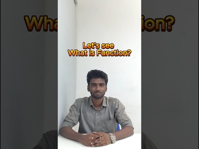 📌Function Explained in Tamil | One Coding Term a Day |#function #programming #basics #shorts #coding