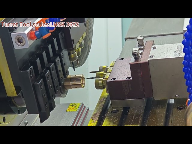 Dual-channel slant bed gang tool CNC lathe