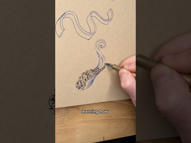 Drawing ribbons and octopus are the same.